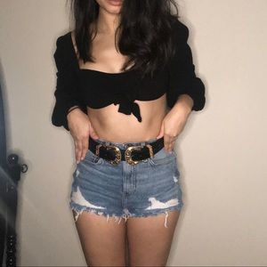 Gold Western Double Buckle Belt✨